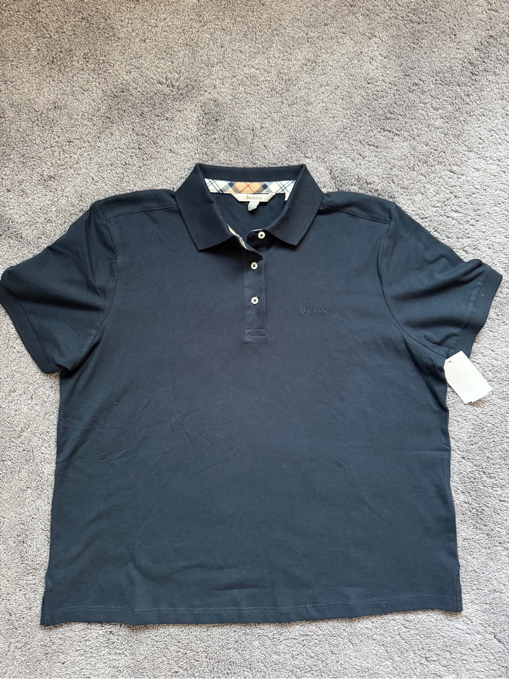 Barbour Navy Bowford Polo Top US12/UK16